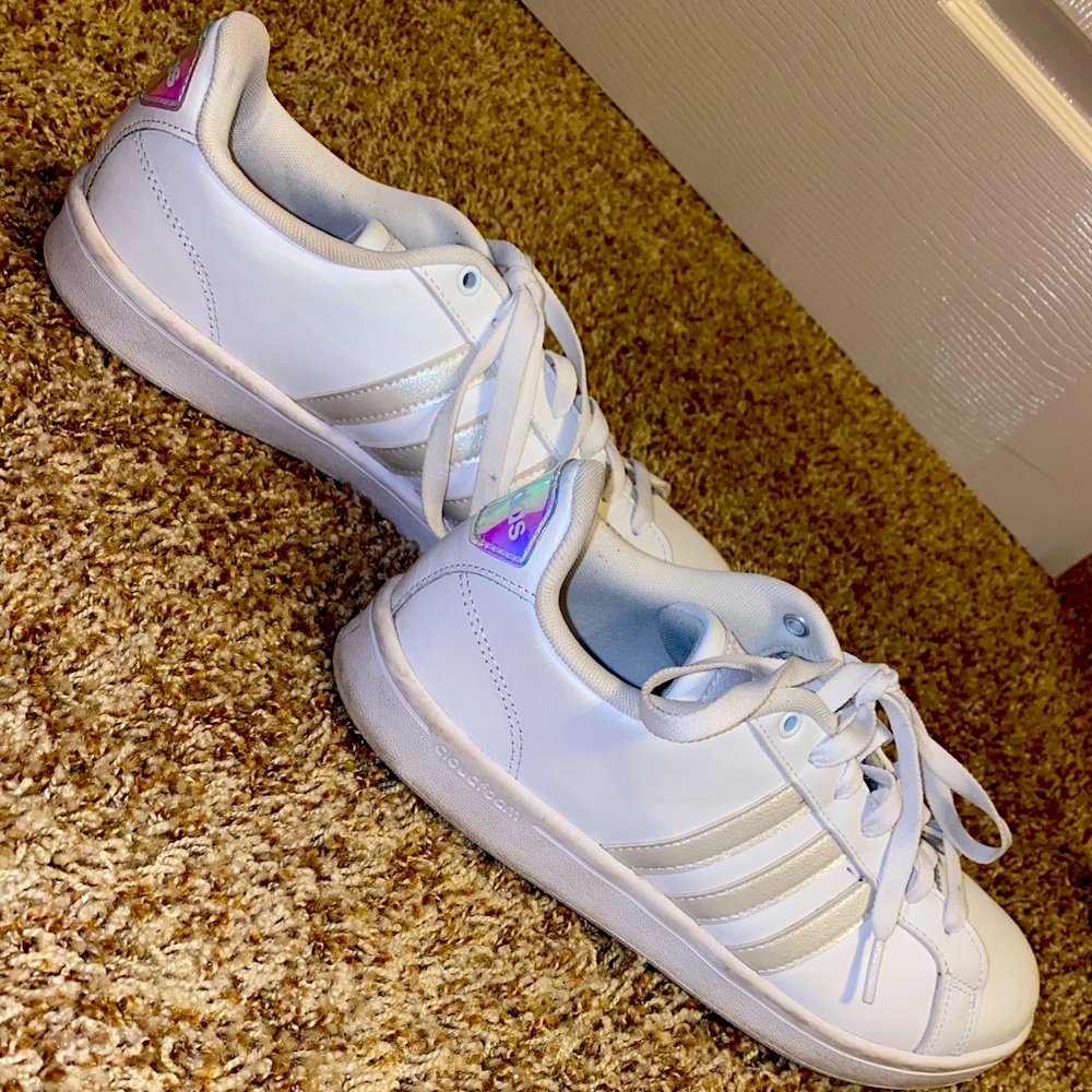 Adidas white on white